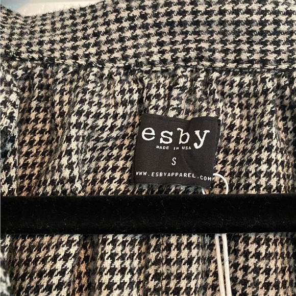 💥SOLD💥 NWT esby apparel lily top in mockingbird houndstooth - Picture 3 of 6